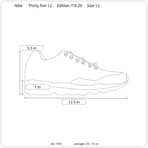 Nike Thirty Five 12th edition 2019-2020 Men size 12‎ main image 9